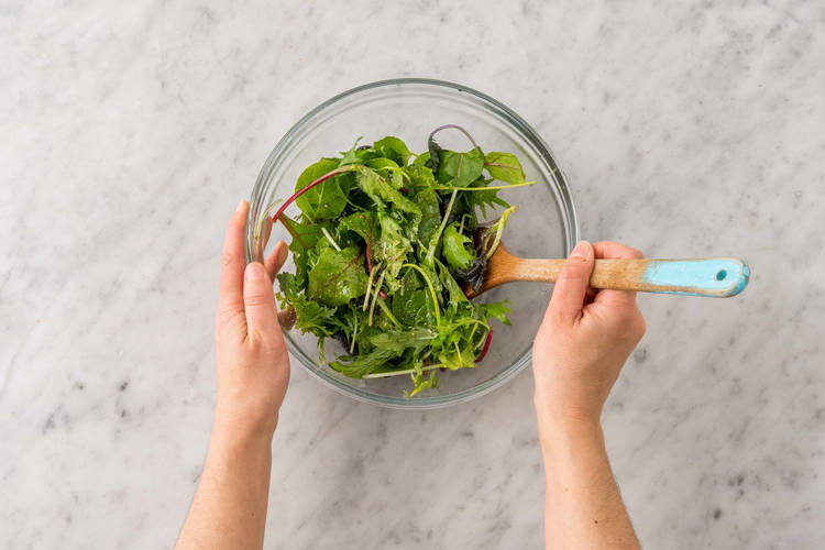 Förbered sallad