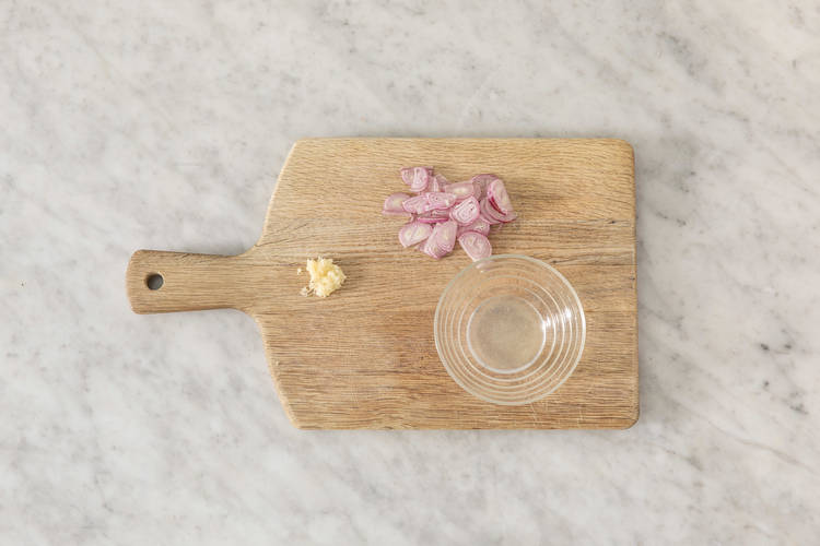 Cuire à l'eau et couper