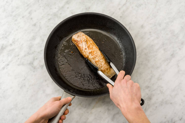 Cook the pork