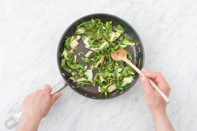 Prep the almonds & silverbeet