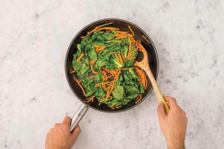 Cook the veggies