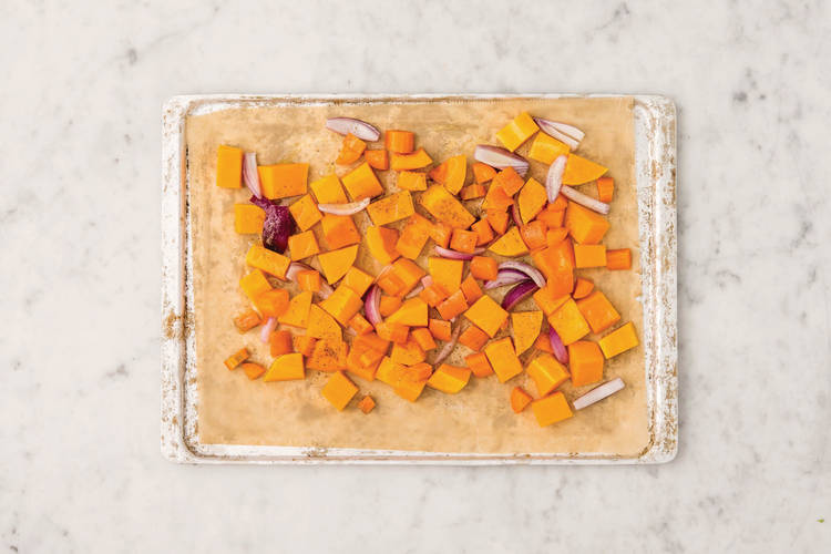 Roast the veggies