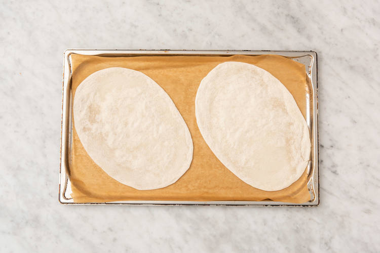 Flammkuchen voorbereiden