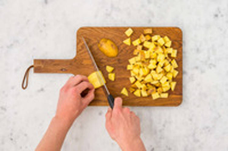 Couper les pommes de terre