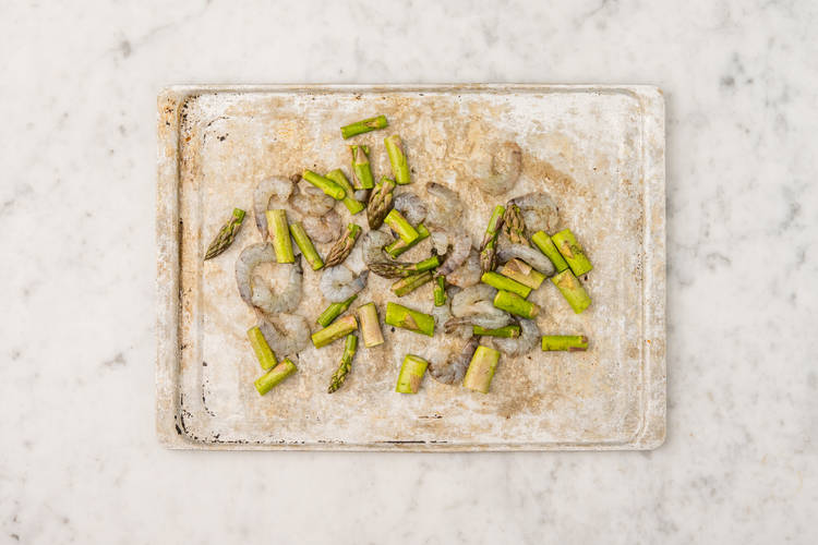 ROAST SHRIMP AND ASPARAGUS