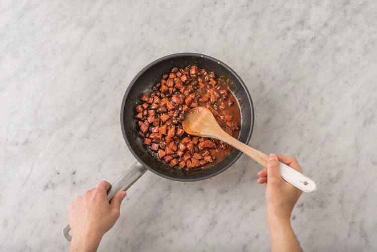 cook the chorizo