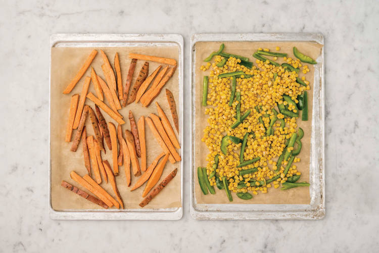 Roast the veggies