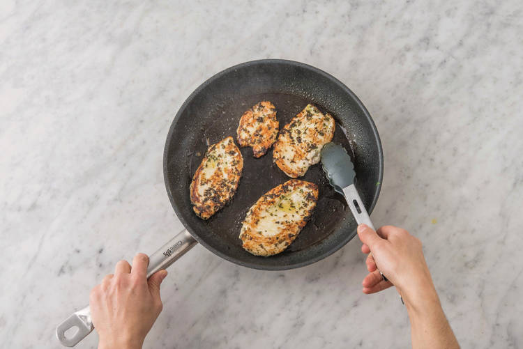 cook the chicken