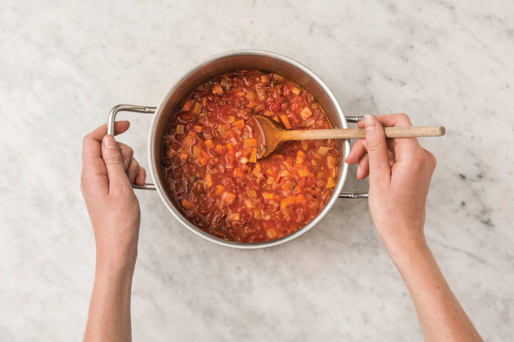 SIMMER THE SOUP