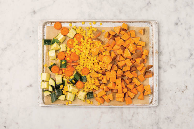 Roast the veggies