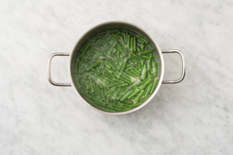 Cuire les haricots verts