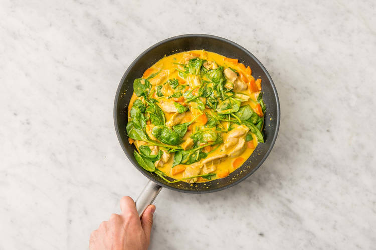 Koka kycklingcurry