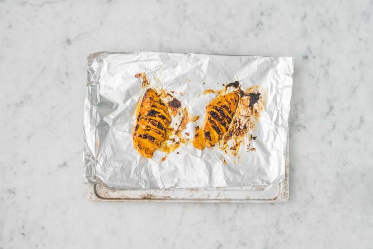 Cook the chicken