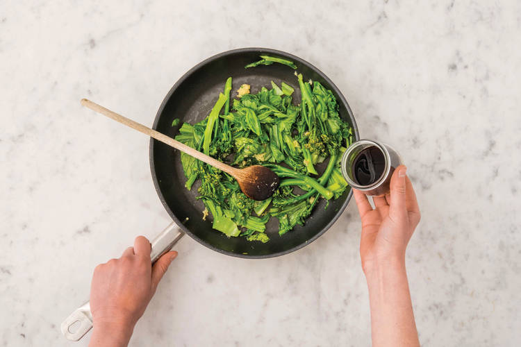 cook the veggies