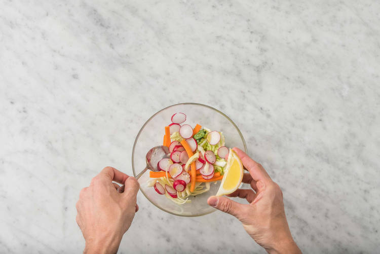 Förbered sallad