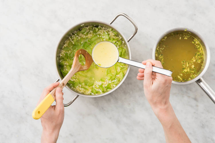 Préparer le risotto