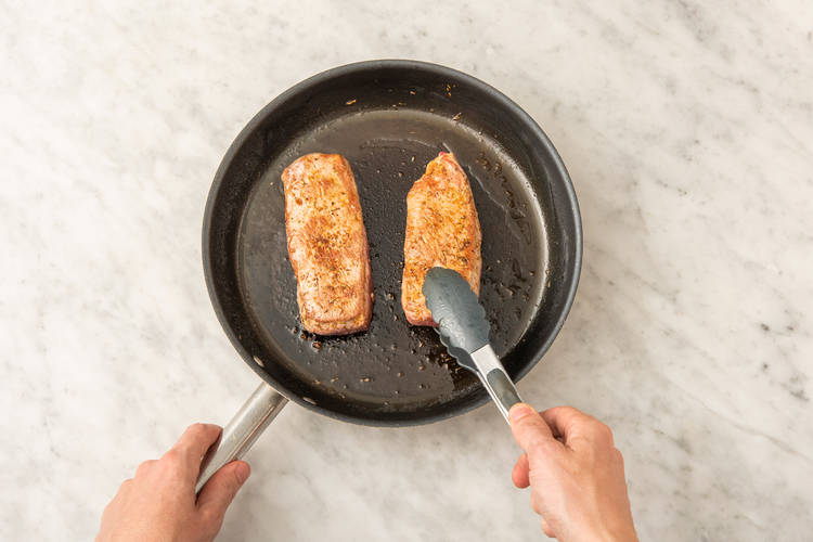 Fry the Lamb Loin