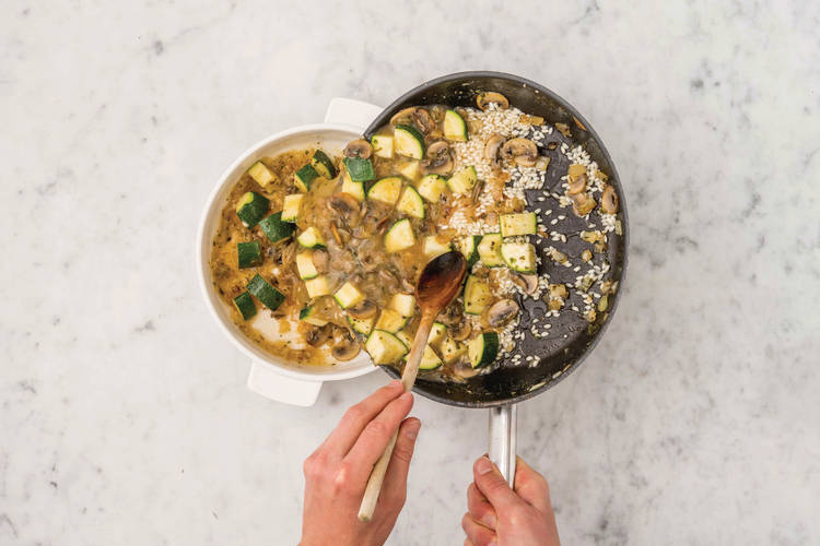 Bake the risotto