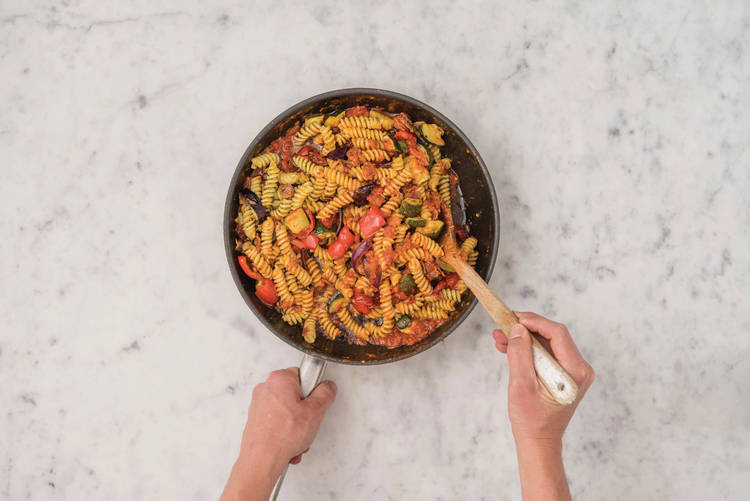 Finish the pasta sauce
