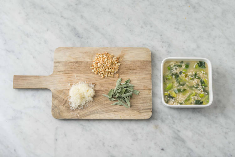 Tilbered risotto