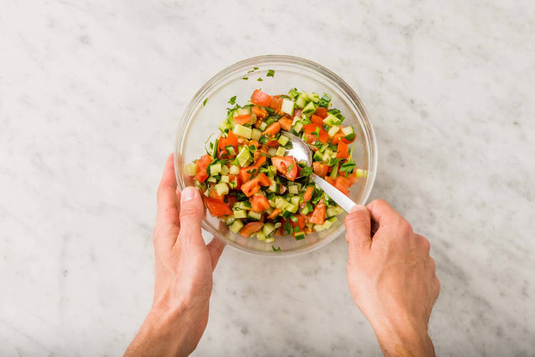 Förbered sallad