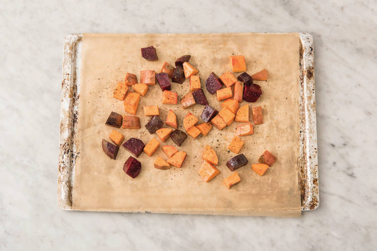 Roast the veggies