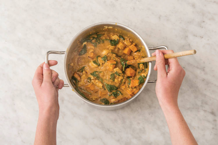 Simmer the curry