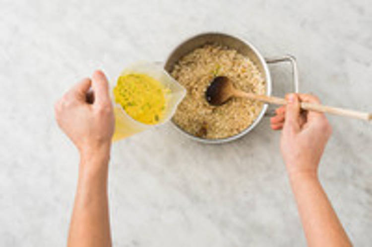 Commencer le risotto