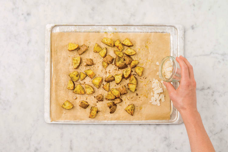 potatoes and almonds