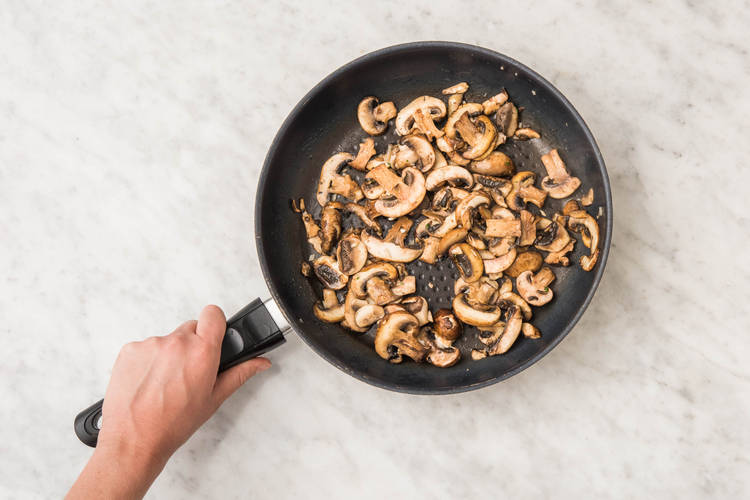 FRY THE MUSHROOMS