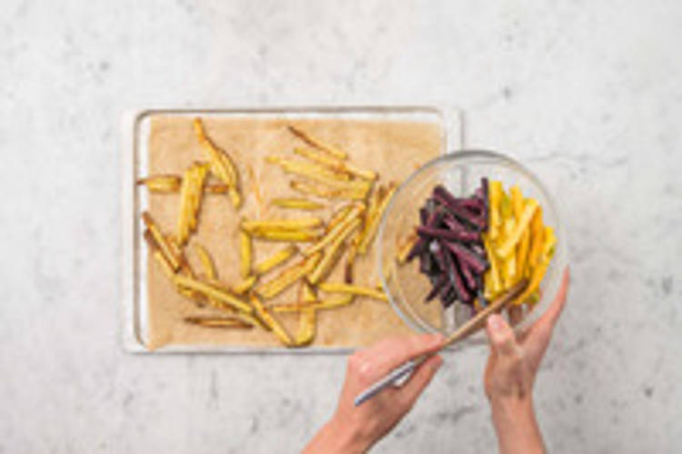 Préparer les frites au four
