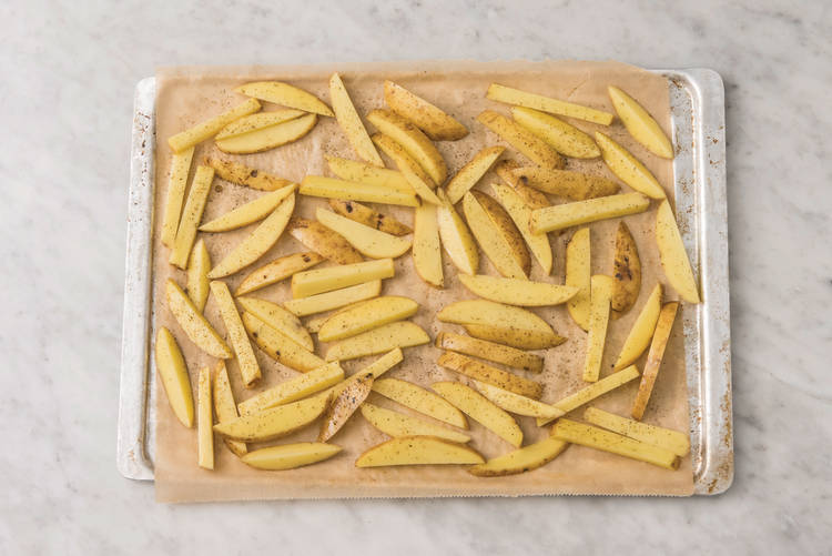 Bake the fries