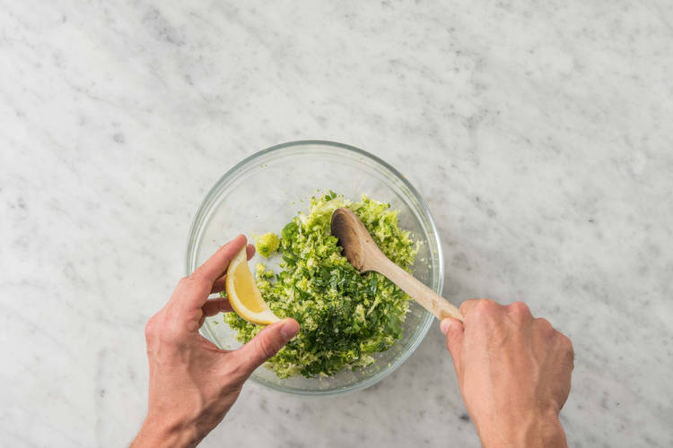 Förbered tabbouleh