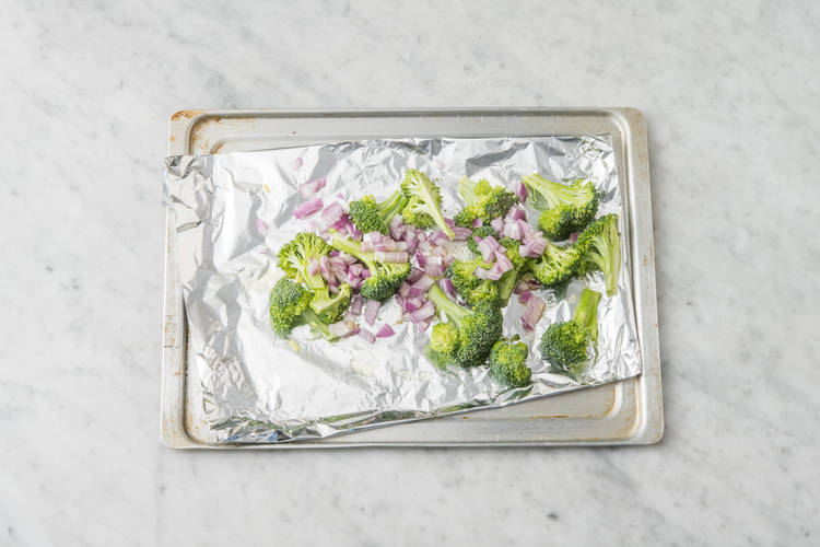 BROIL BROCCOLI & ONIONS