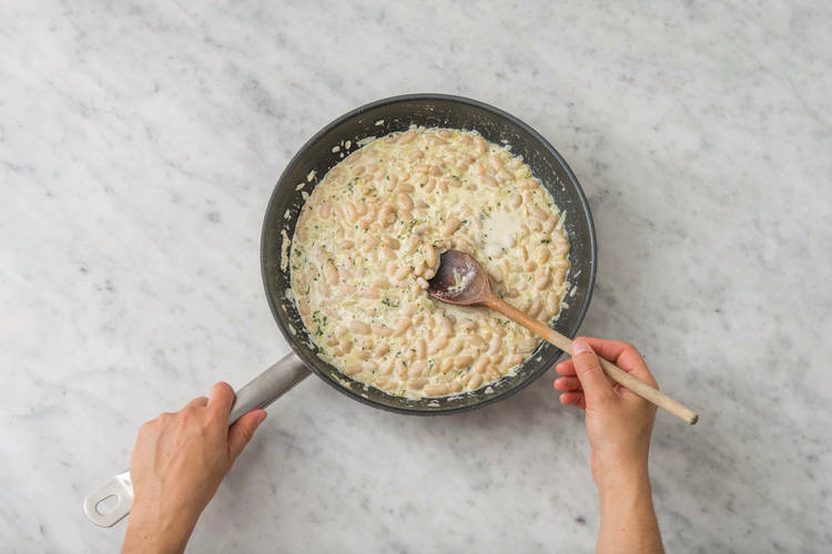 Make the creamy beans