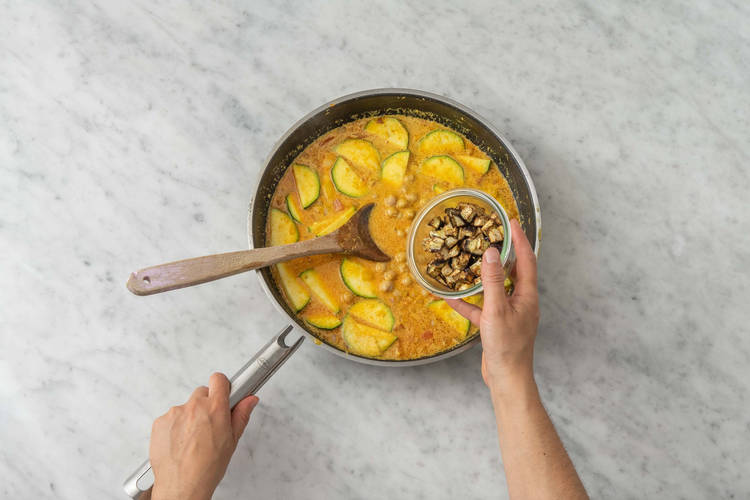 Ajouter les pois chiches