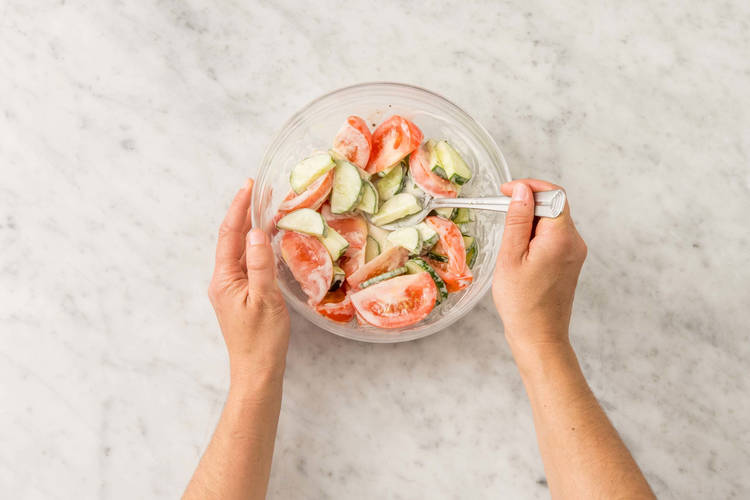Salat zubereiten