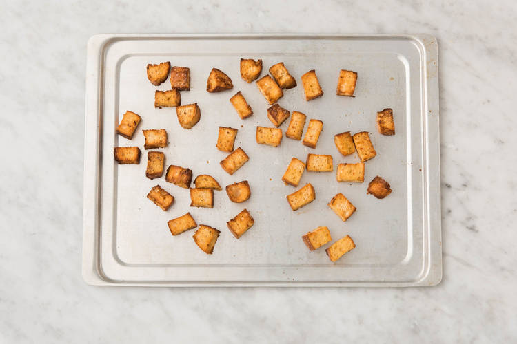 Croutons backen