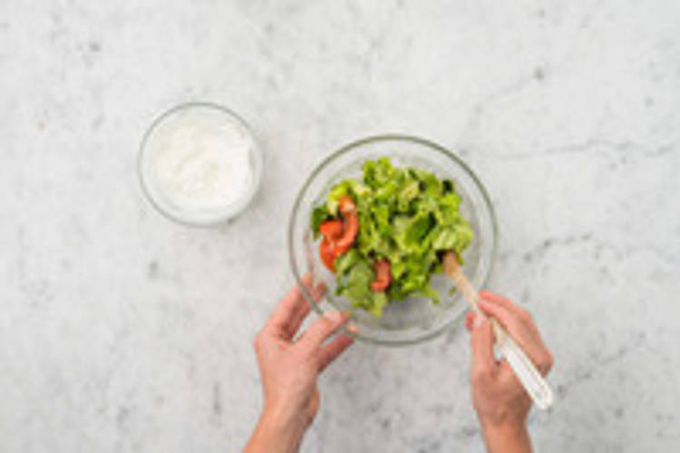 Préparer la salade