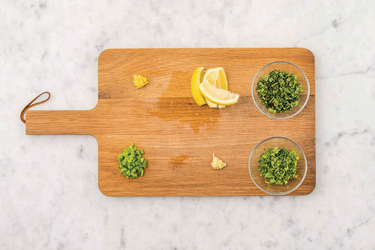 make the coriander zhoug