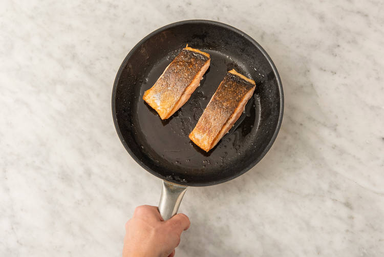 Cook the salmon