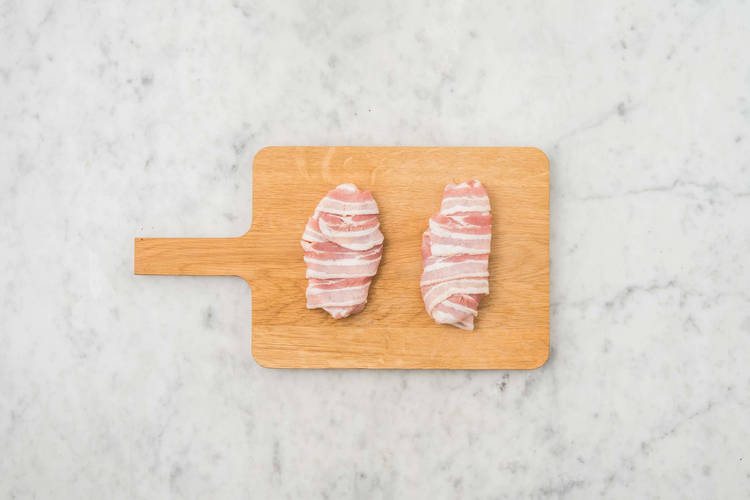 COOK POTATOES & PREP PORK