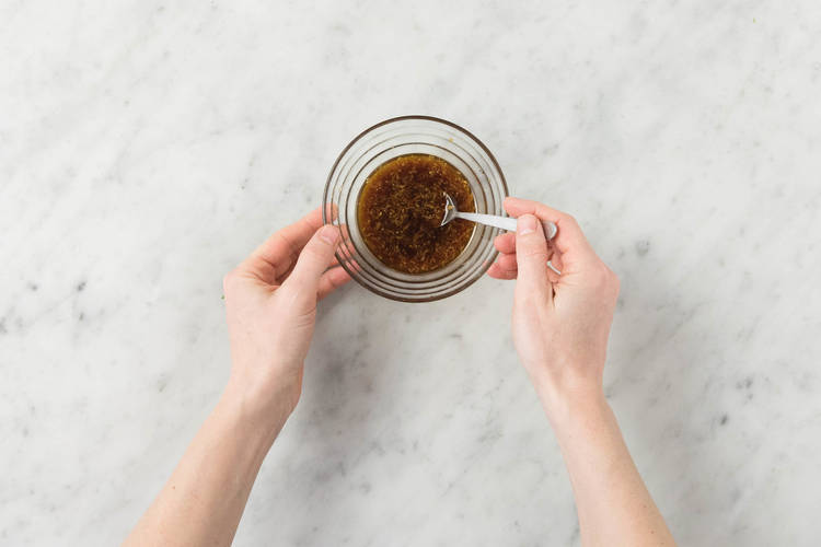 Préparer la vinaigrette