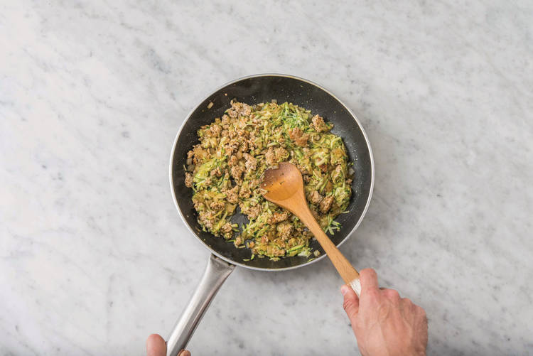 Cook the pork mince