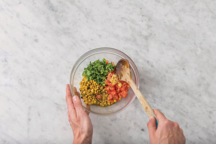 Make the corn salsa