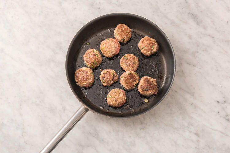 COOK THE MEATBALLS