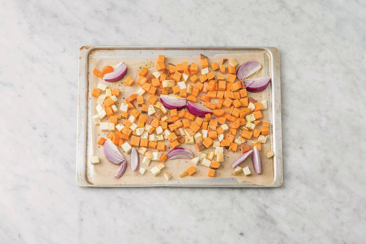 Roast the veggies