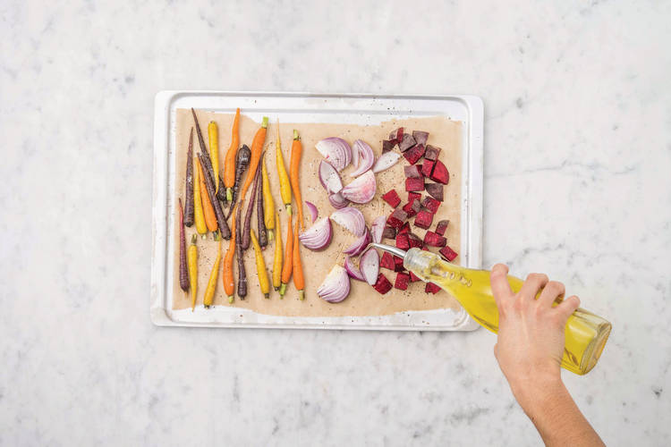 Roast the veggies