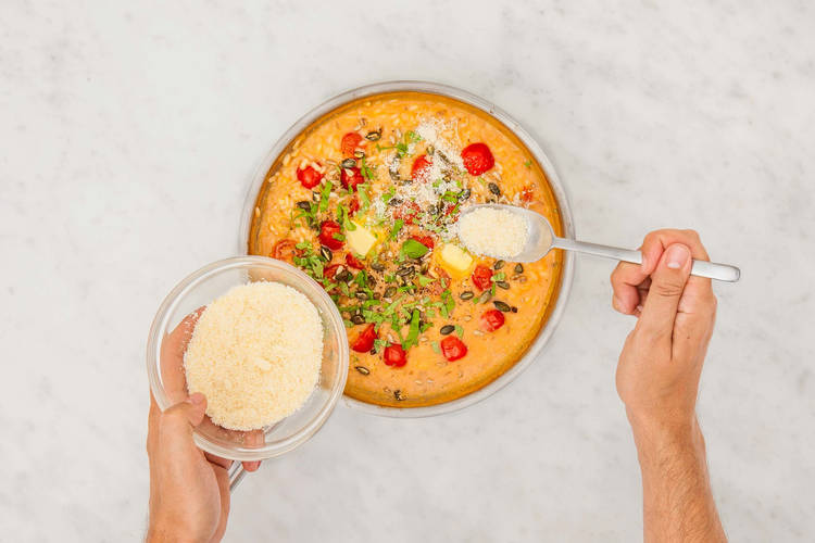 Finir le risotto