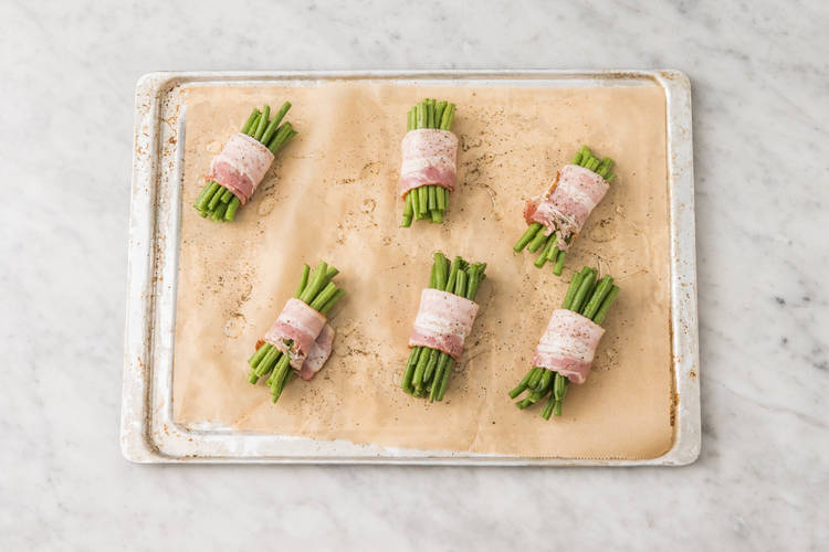 Préparer les fagots de haricots verts